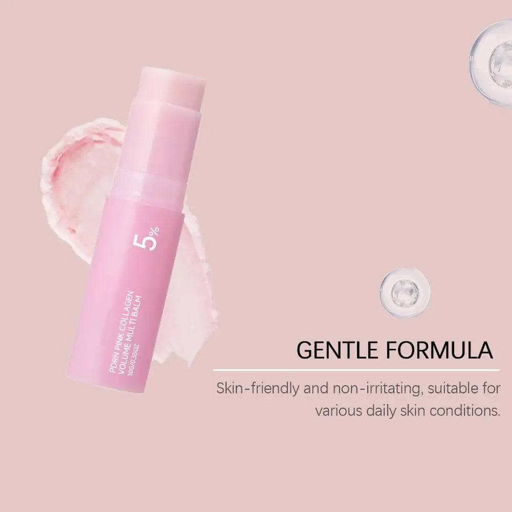 PDRN Collagen Multi Balm Portable Hydrating Stick Ph-Balanced Sensitive Skin Safe Barrier Repair Long-Lasting Moisturizing Cream