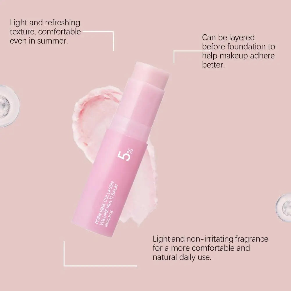 PDRN Collagen Multi Balm Portable Hydrating Stick Ph-Balanced Sensitive Skin Safe Barrier Repair Long-Lasting Moisturizing Cream